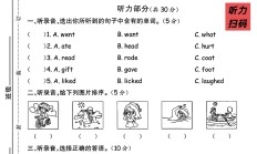 人教版英语六年级下册单元测试卷-第三单元