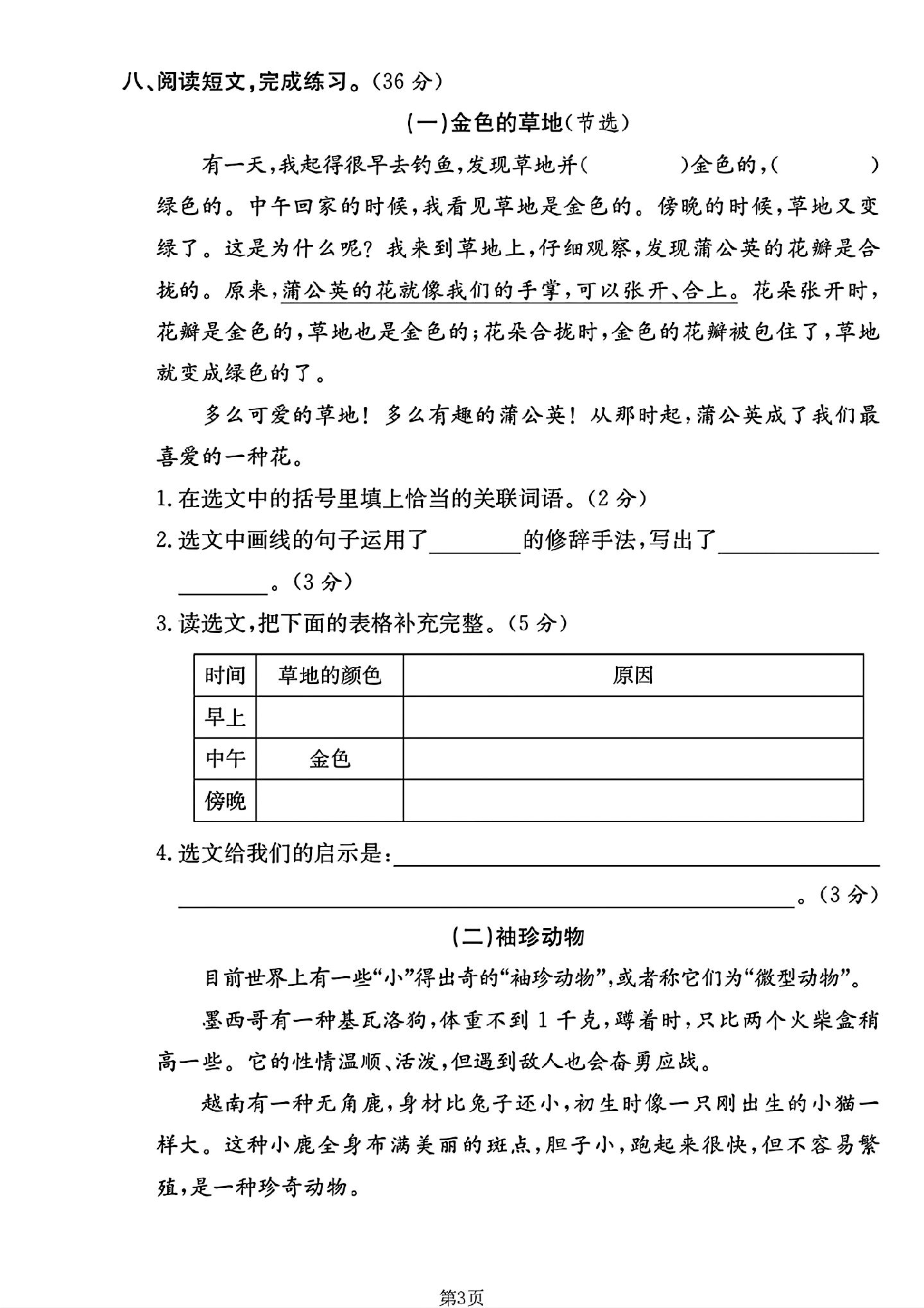 试卷
