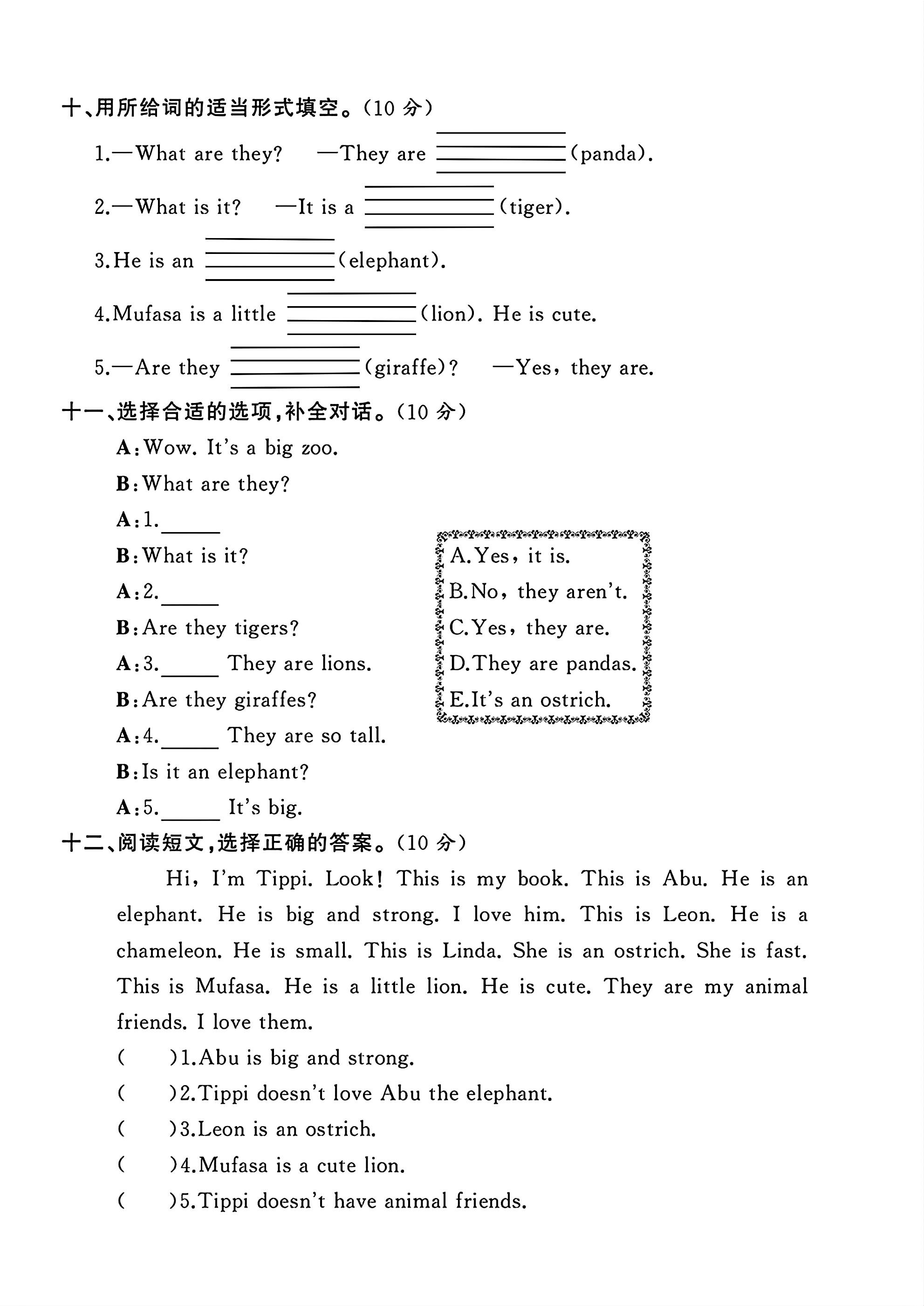 试卷