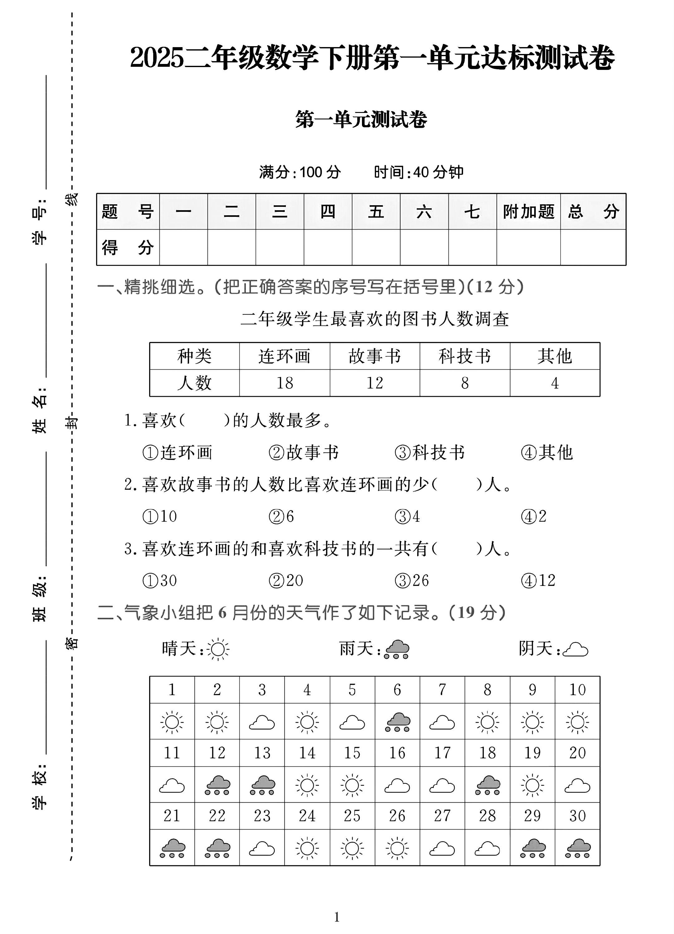 试卷